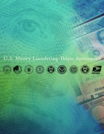 U.S. Money Laundering Threat Assessment (MLTA)