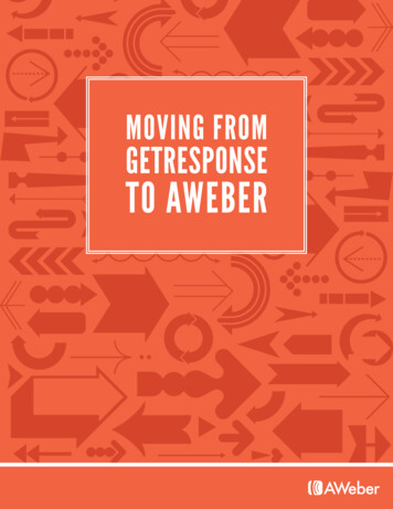 MOVING FROM GETRESPONSE TO AWEBER