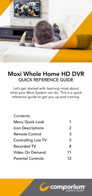 Moxi Whole Home HD DVR - Comporium