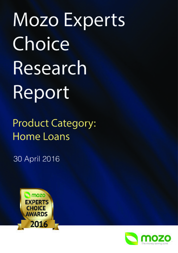 Mozo Experts Choice Research Report