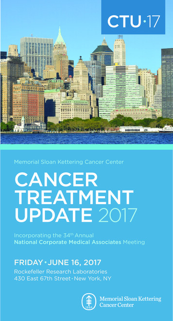 CANCER TREATMENT UPDATE 2017 - CloudCME