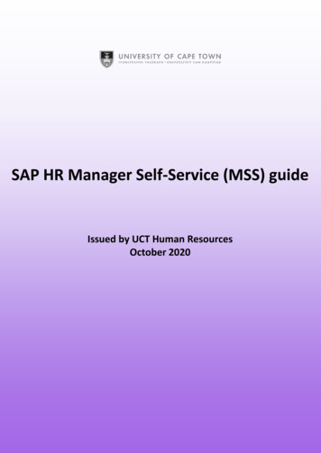 SAP HR Manager Self-Service (MSS) Guide