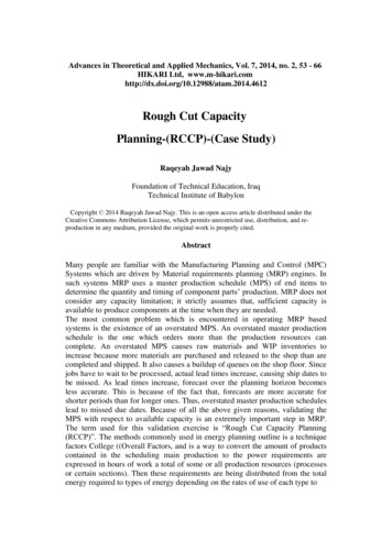 Rough Cut Capacity Planning-(RCCP)-(Case Study)