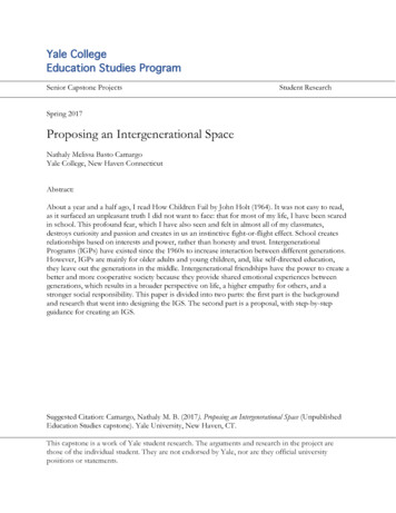 Proposing An Intergenerational Space