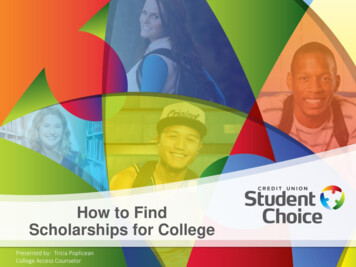 How To Find Scholarships For College - Jdcu.studentchoice 