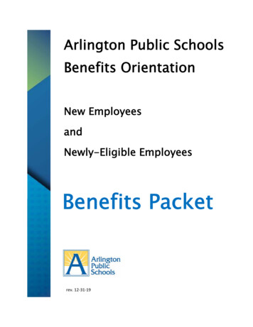 Arlington Public Schools Benefits Orientation