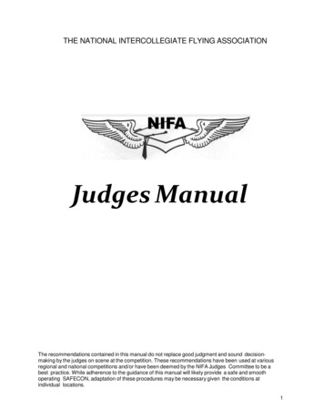 Nifa Judges Manual - Nifa.aero