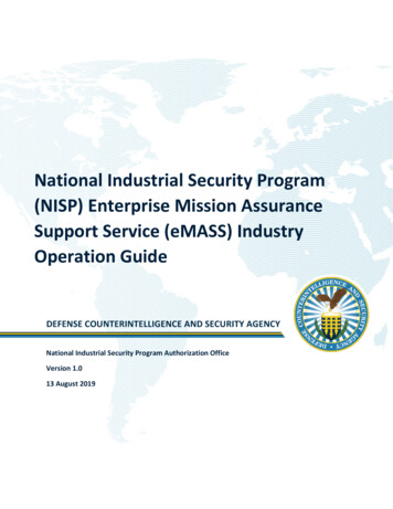 National Industrial Security Program (NISP) Enterprise .