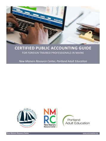 CERTIFIED PUBLIC ACCOUNTING GUIDE
