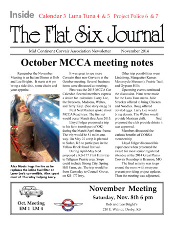 Mid Continent Corvair Association Newsletter November 2014 .