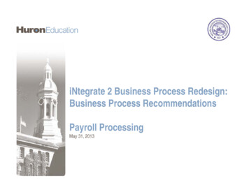 INtegrate 2 Business Process Redesign . - Business.unlv.edu