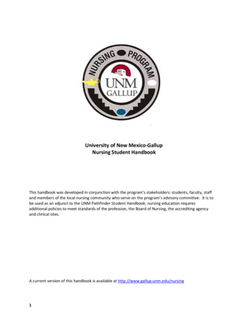 University Of New Mexico-Gallup Nursing Student Handbook