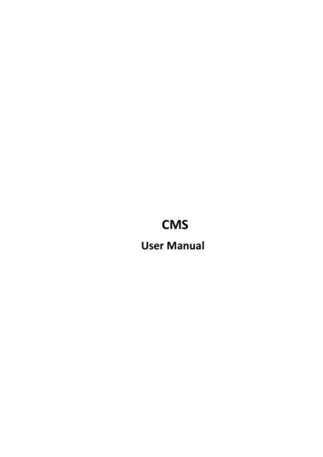 Omni CMS User Manual - HD, IP, TVL, DVR, NVR