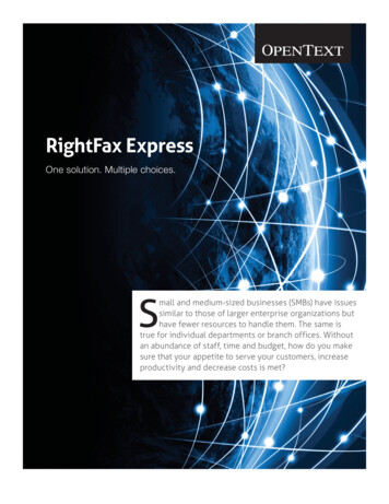 RightFax Express Product Overview