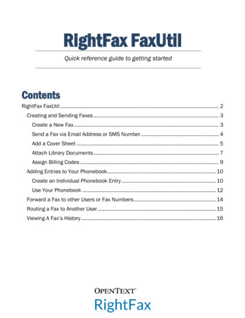 OpenText RightFax FaxUtil