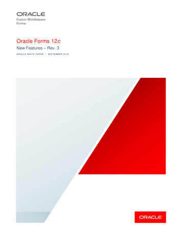 Oracle Forms 12