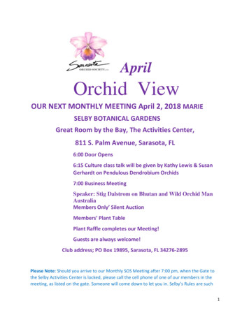 Orchid View April 2018 - Sarasota Orchid Society