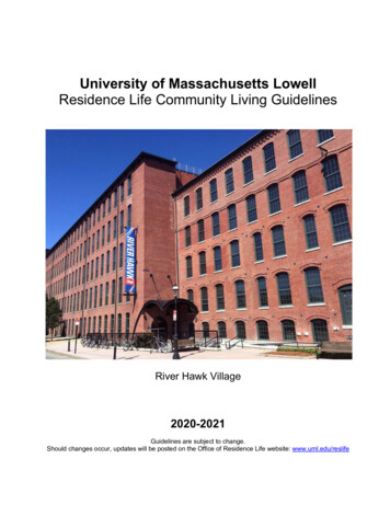 University Of Massachusetts Lowell Residence Life .