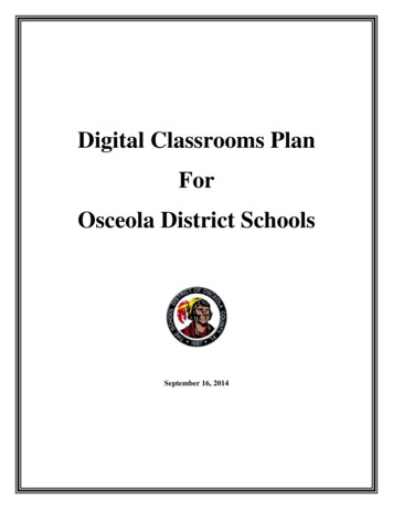 Digital Classrooms Plan For Osceola District Schools