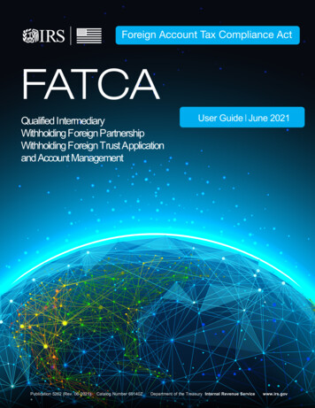 Foreign Account Tax Compliance Act FATCA