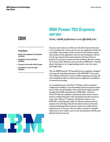 IBM Power 750 Express Server - Shore Data
