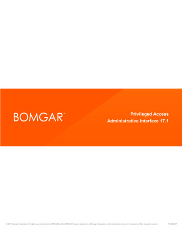 Bomgar Privileged Access Admin Guide