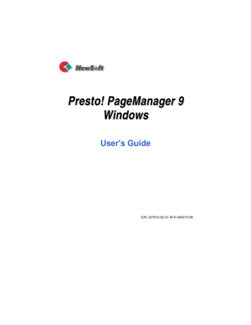 Presto! PageManager 9 Windows
