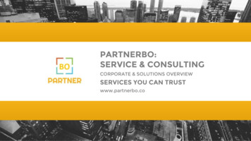 PARTNERBO: SERVICE & CONSULTING
