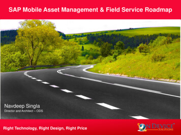 SAP Mobile Asset Management & Field Service Roadmap