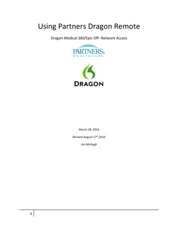 Using Partners Dragon Remote
