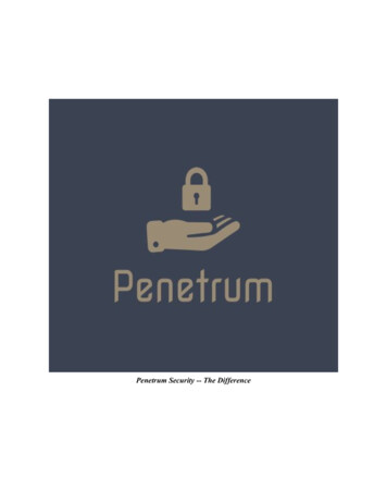 Penetrum Security -- The Difference