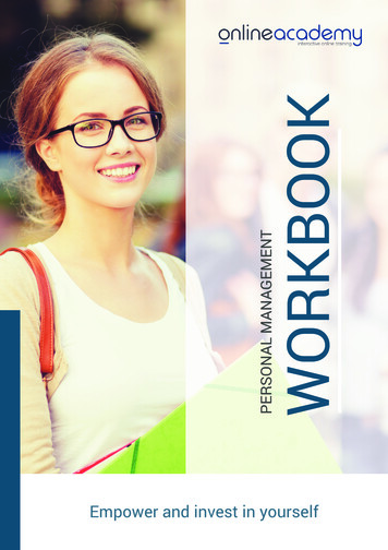 Personal Management - Workbooks - Online Academy