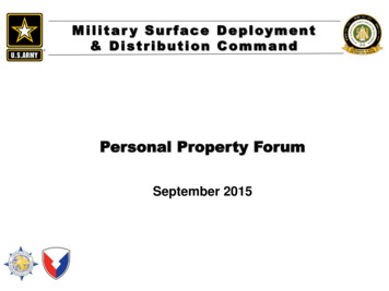 Military Surface Deployment & Distribution Command
