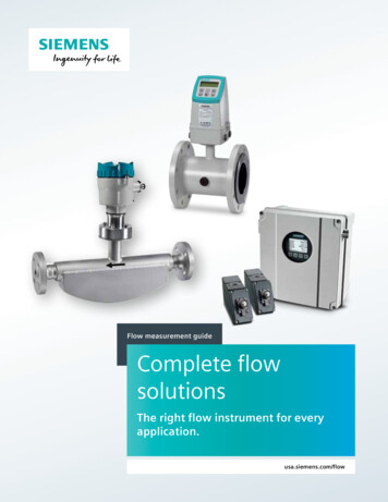 Complete Flow Solutions - Siemens