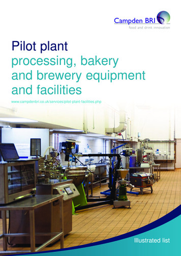 Food And Drink Innovation Pilot Plant Processing, Bakery .