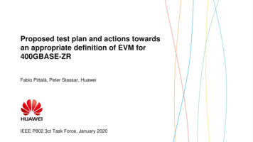 Proposed Test Plan And Actions Towards An Appropriate .