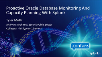 Proac Ve*Oracle*Database*Monitoring*And* 