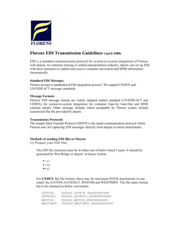 EDI Transmission Guidelines - Florens