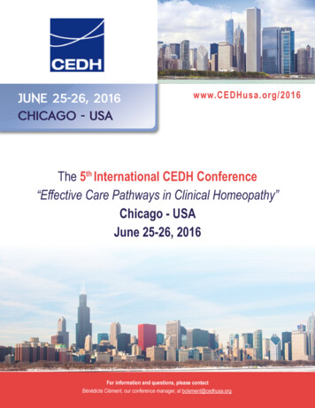 “Effective Care Pathways In Clinical Homeopathy”