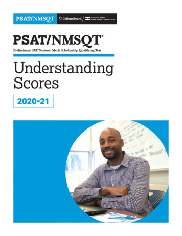 PSAT/NMSQT Understanding Scores - College Board