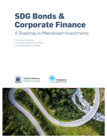 SDG Bonds & Corporate Finance