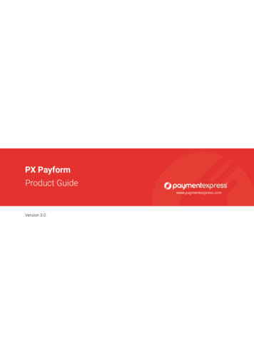 PX Payform Product Guide - Payment Express