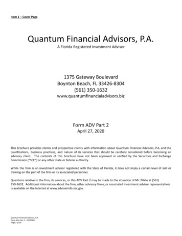 Quantum Financial Advisors, P.A.