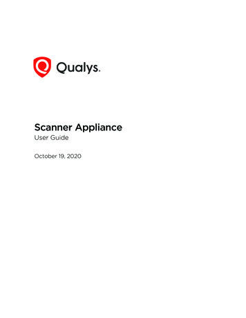 Qualys Scanner Appliance User Guide (QGSA-5120-A1)