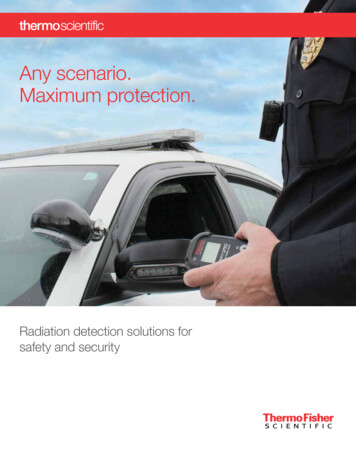 Thermo Scientific Radiation Detection Solutions For Safety .