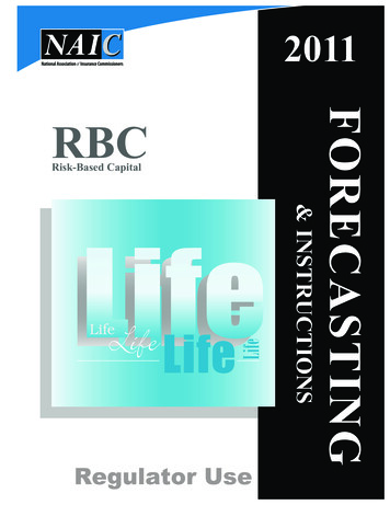 Risk-Based Capital Forecasting & Instructions - Life (2011)