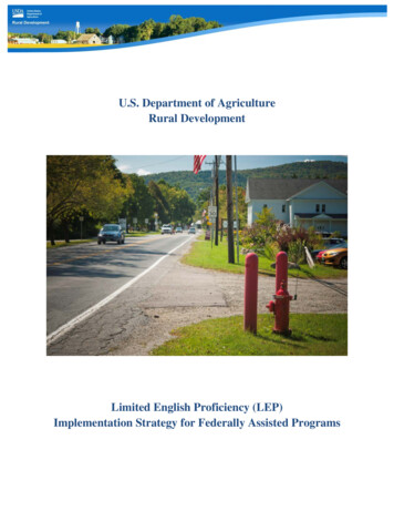 U.S. Department Of Agriculture Rural Development