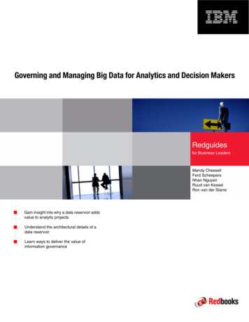 Governing And Managing Big Data For Analytics And . - IBM