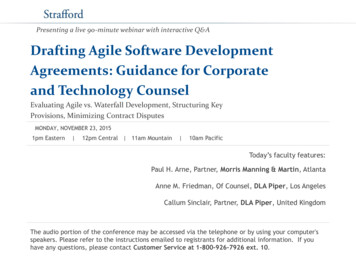 Drafting Agile Software Development Agreements: 