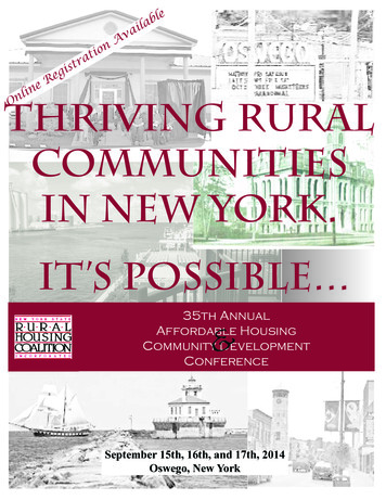 Thriving Rural Communities In New York. It’s Possible 